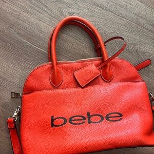 Bebe Bold Orange Satchel